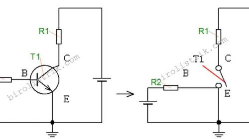 transistor sebagai saklar jika switch terbuka mempresentasikan transistor dalam keadaan